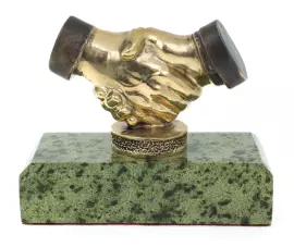 Статуэтка из бронзы "Рукопожатие" (большое)