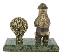 Часы "Медведь-строитель"