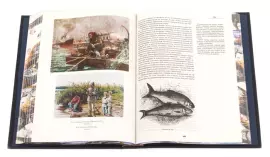 Книга в кожаном переплете "Ловля пресноводных рыб" Сабанеев