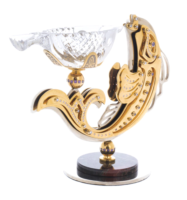 Exclusive caviar bowl "Goldfish" Zlatoust