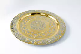 Набор для шампанского на 6 персон, на блюде, фианиты