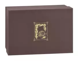 A set of two glasses for cognac "Boar Hunt" in a gift box