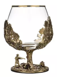 Набор бокалов для коньяка "Охота на Кабана" и "Охота на Лося"