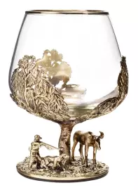 Набор бокалов для коньяка "Охота на Кабана" и "Охота на Лося"