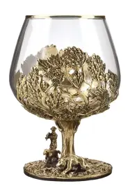 Набор бокалов для коньяка со штофом Таймлесс "Охота" в большом футляре с накладкой "Заповеди Охотника"