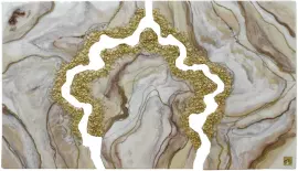 Панно ручной работы "Интрига" из эпоксидной смолы