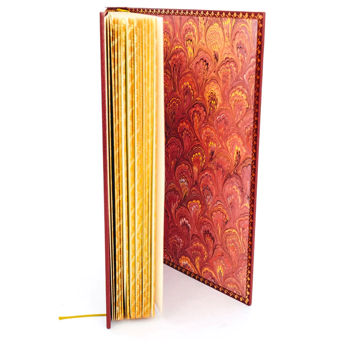 The leather-bound book "The Golden Key", by A. N. Tolstoy