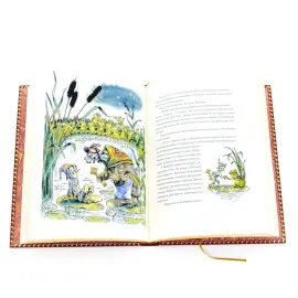 Книга в кожаном переплете "Золотой ключик", А. Н. Толстой Книга в кожаном переплете "Золотой ключик", А. Н. Толстой