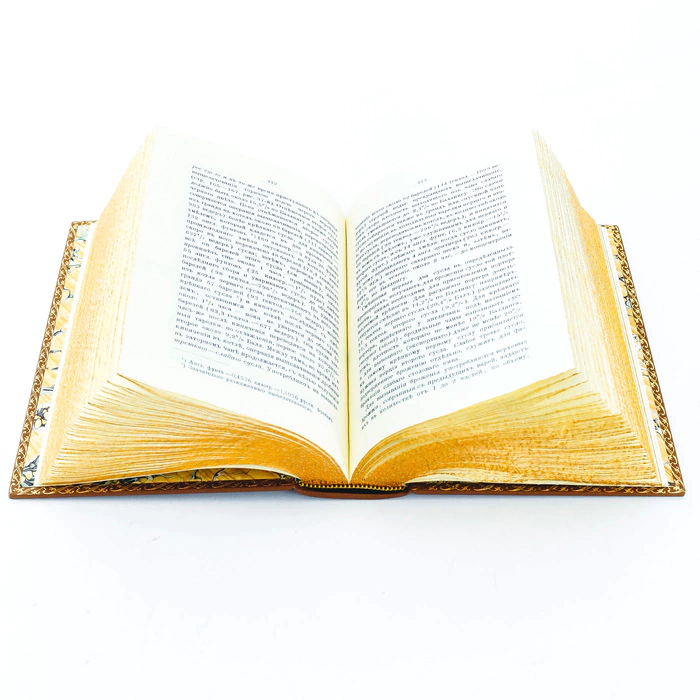 The leather-bound book "Brewing" by L. N. Simonov