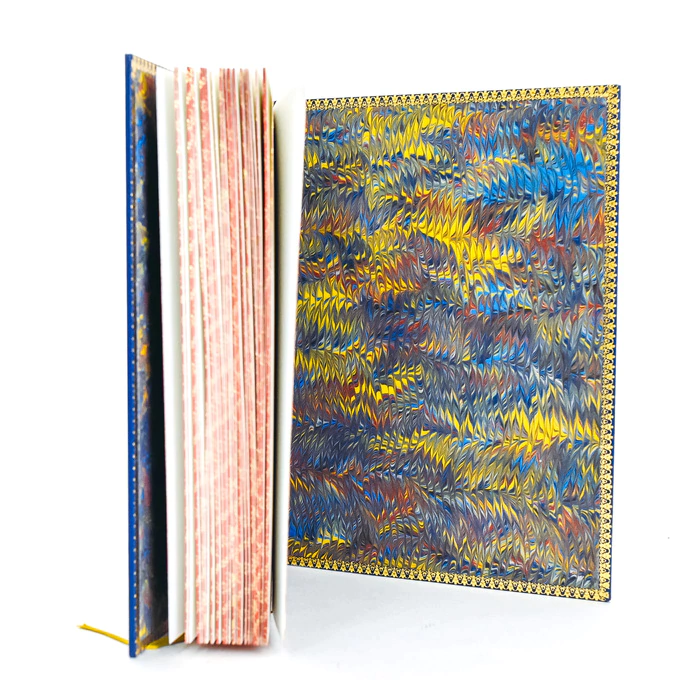 The leather-bound book "The Hunchback Horse" by P. Ershov