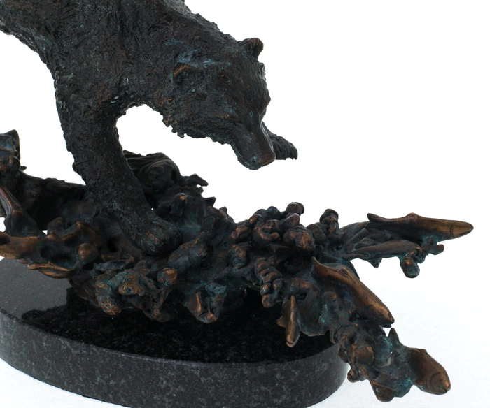 The author's bronze sculpture "Jump into the water"