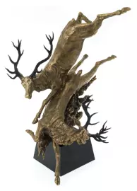 Авторская скульптура из бронзы "Погоня"