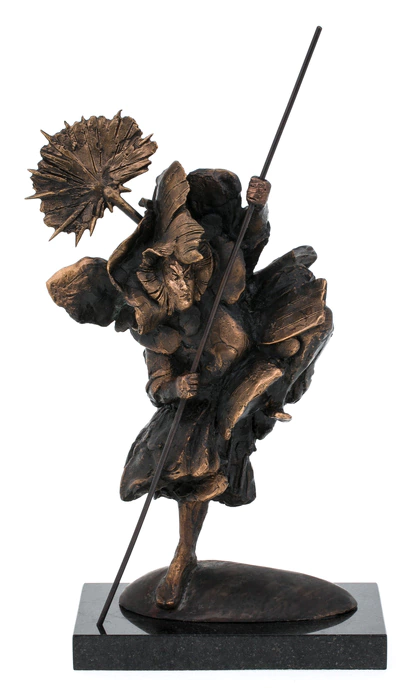 The author's bronze sculpture "Samurai"