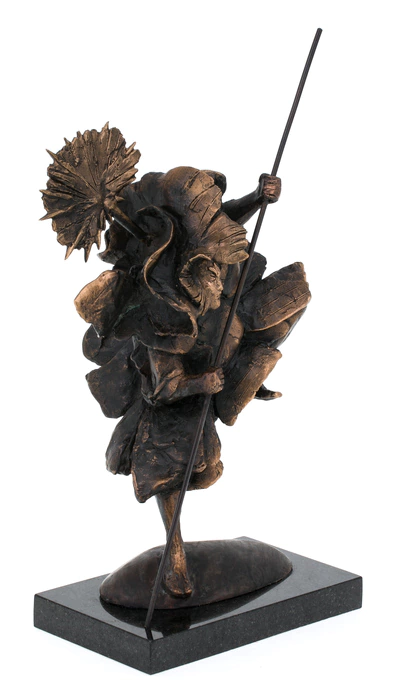 The author's bronze sculpture "Samurai"