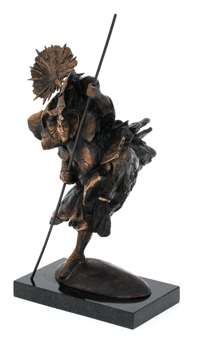 The author's bronze sculpture "Samurai"