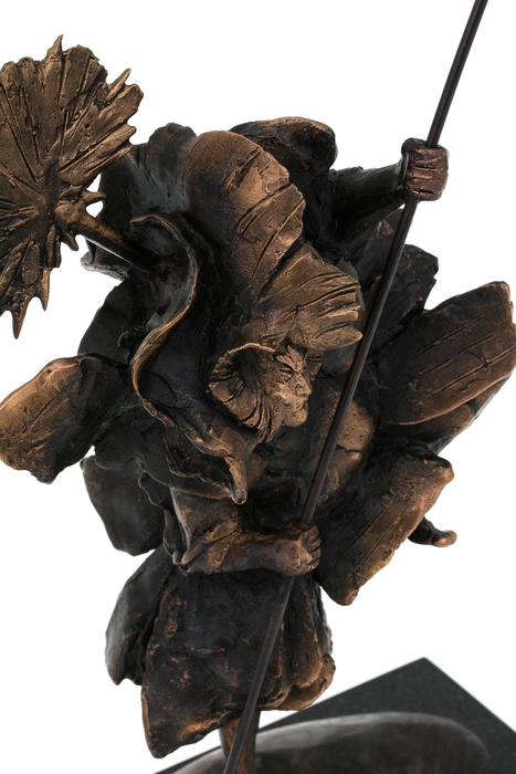 The author's bronze sculpture "Samurai"