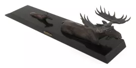 Авторская скульптура из бронзы "Переправа" (лоси)