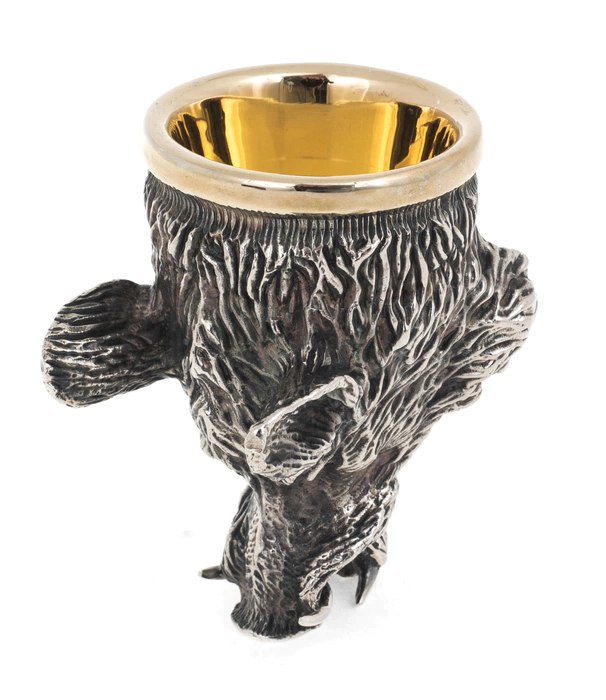The "Boar" cup made of bronze with gilding