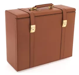 A gift set for playing roulette (color - brown, leather)