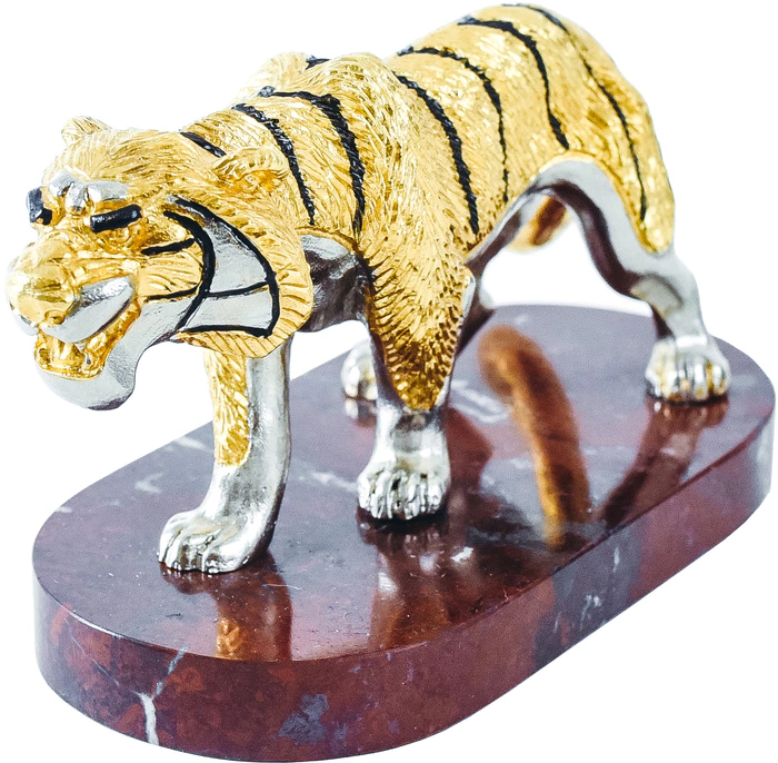 Tiger on a small stand (jasper)