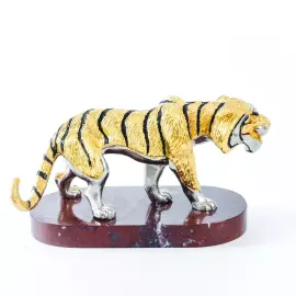 Тигр на подставке малый, яшма