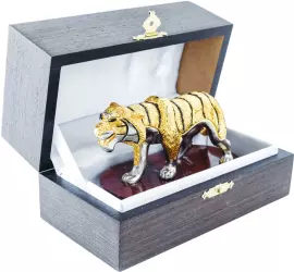 Тигр на подставке малый, яшма