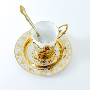 Coffee set "New Year's Eve. Bullfinches" Zlatoust