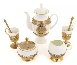 Кофейный сервиз "Боярыня" на 2 персоны, Златоуст