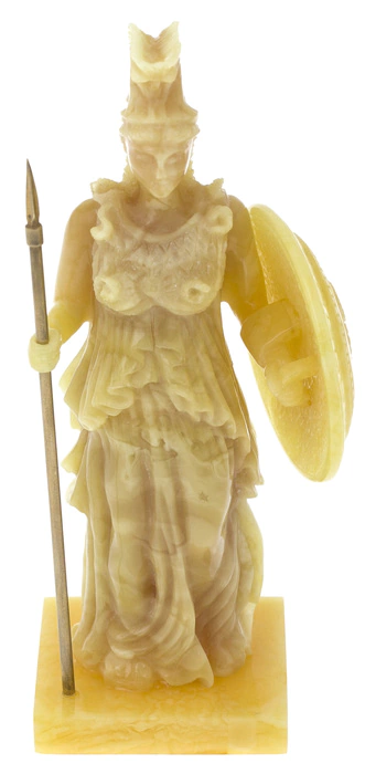 Amber statuette "Goddess Athena"