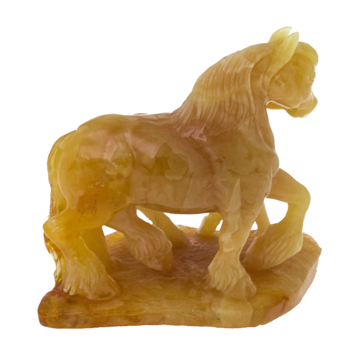Amber statuette "Horses"