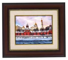 Gift panel "Kremlin embankment. Spring" (finish)