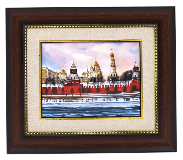 Gift panel "Kremlin embankment. Spring" (finish)