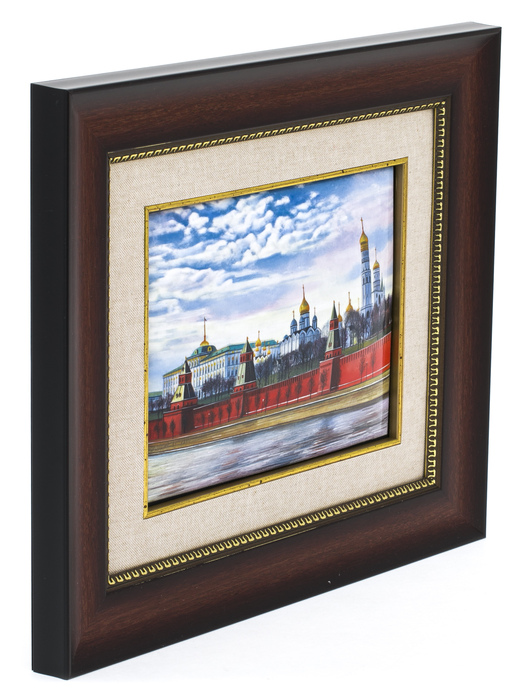 The panel is a gift "Kremlin. House of Soviets" (finift)