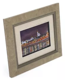 Панно падорочное "Кремль. Ночь" финифть