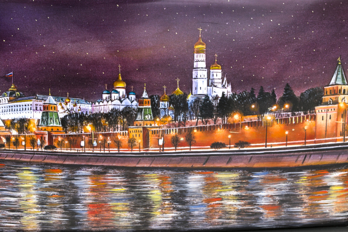 Padorochnoe panel "The Kremlin. Night" (finish)