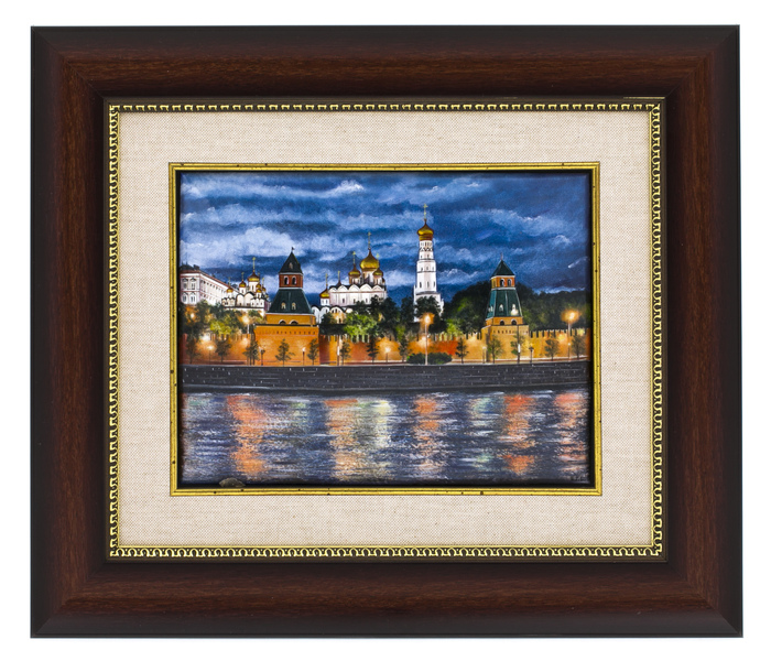 The panel is a gift "Kremlin.The Bell Tower of Ivan the Great" (finift)