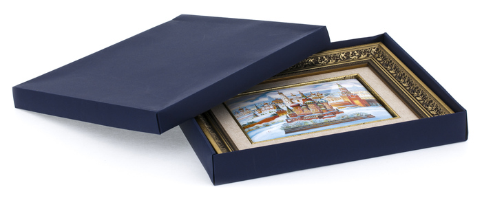 Gift panel "Old Moscow. St. Basil's Cathedral" (finift)