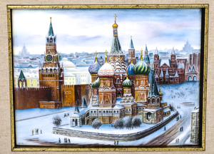 Gift panel "St. Basil's Cathedral. Winter" (finish)