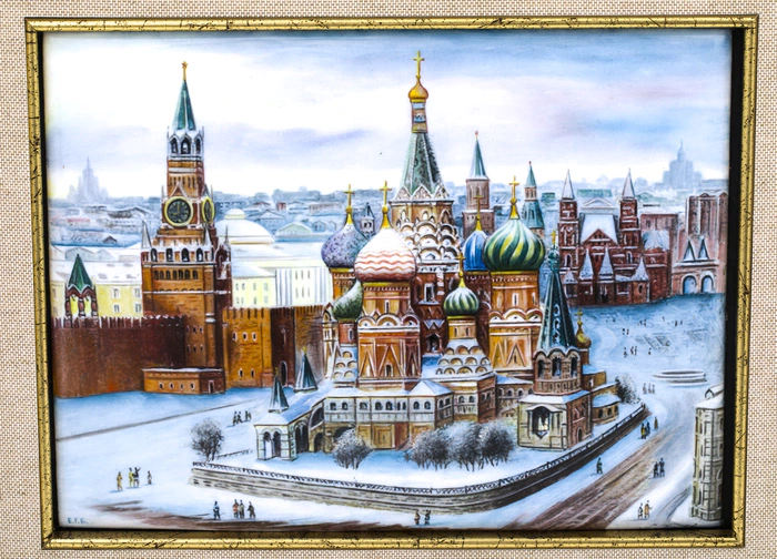 Gift panel "St. Basil's Cathedral. Winter" (finish)