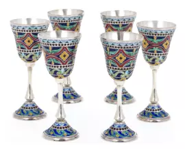 Gift set for vodka "Festive" for 6 people (finish)