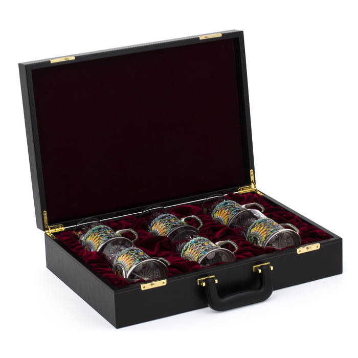 A set of "Firebird" cup holders for 6 people (finish)