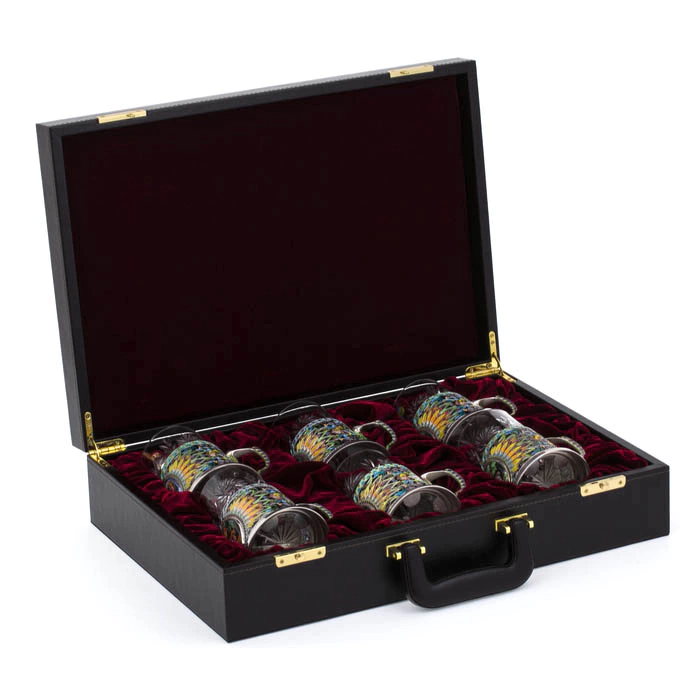 A set of "Firebird" cup holders for 6 people (finish)