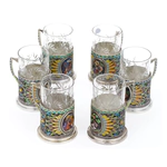A set of "Firebird" cup holders for 6 people (finish)