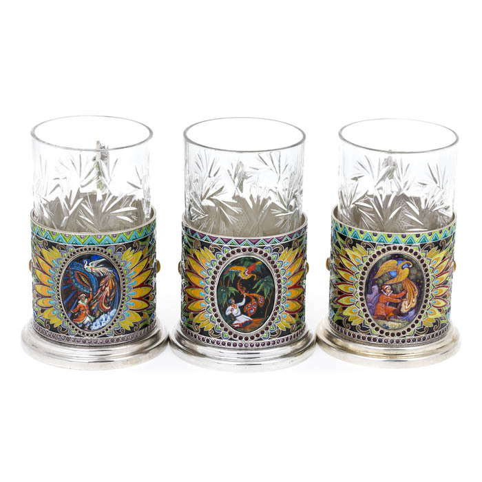 A set of "Firebird" cup holders for 6 people (finish)