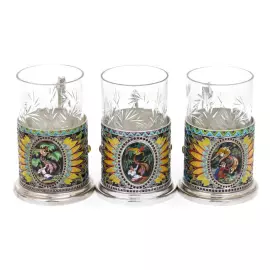 A set of "Firebird" cup holders for 6 people (finish)