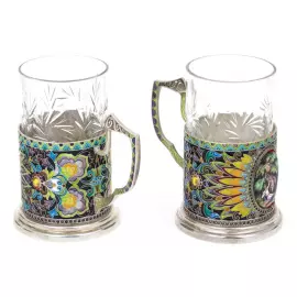 A set of "Firebird" cup holders for 6 people (finish)