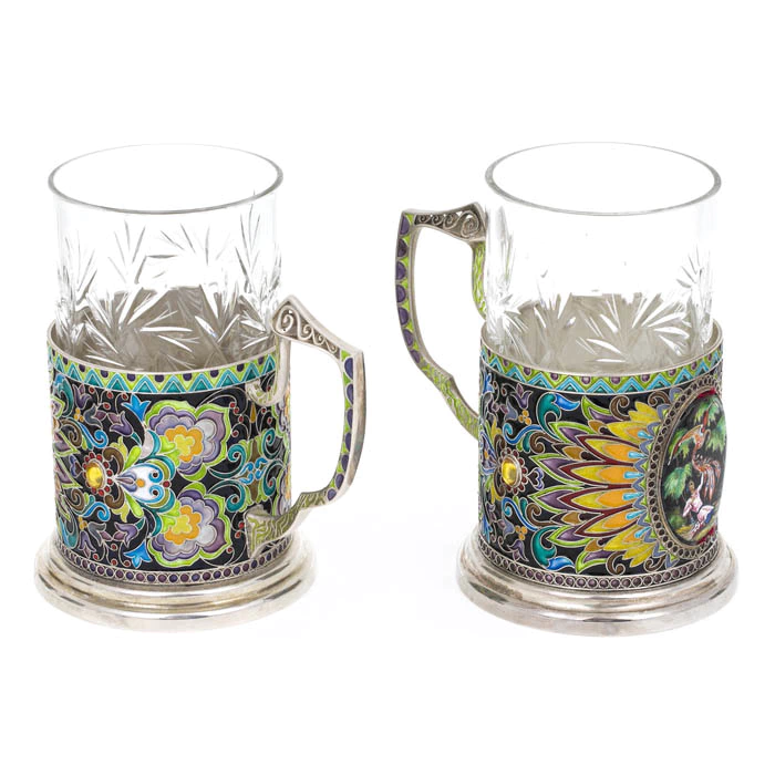 A set of "Firebird" cup holders for 6 people (finish)