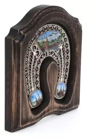 Сувенир "Подкова. Красная площадь" финифть