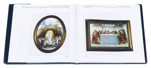 Gift set with a book and a panel "Winter silence" (finift)
