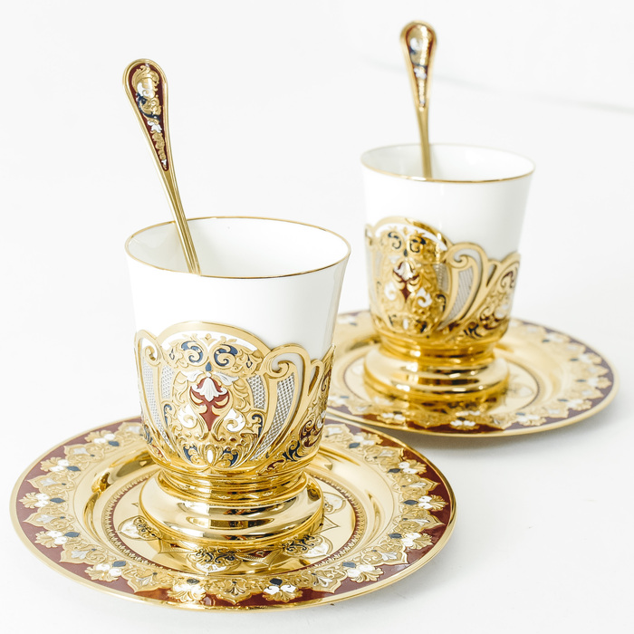 Duet tea set is large (enamel)
